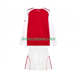 Arsenal Domácí Dres 2025-2026 Dlouhý rukáv Děti Fotbalové Dresy