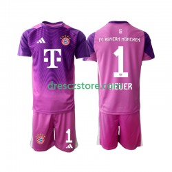 FC Bayern Mnichov Manuel Neuer 1 Brankářské Čtvrtý Dres 2025-2026 Krátký rukáv Děti Fotbalové Dresy
