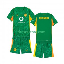Borussia Dortmund Brankářské Domácí Dres 2025-2026 Krátký rukáv Děti Fotbalové Dresy