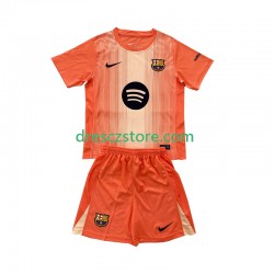 FC Barcelona Brankářské Čtvrtý Dres 2025-2026 Krátký rukáv Děti Fotbalové Dresy