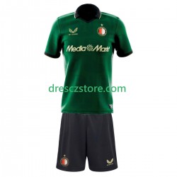 Feyenoord Rotterdam Čtvrtý Dres 2025-2026 Krátký rukáv Děti Fotbalové Dresy