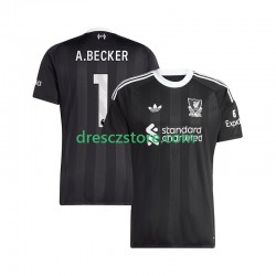 Liverpool Alisson Becker 1 Brankářské Čtvrtý Dres 2025-2026 Krátký rukáv Muže Fotbalové Dresy