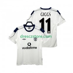 Manchester United GIGGS 11 2000 2001 Retro Venkovní Dres Krátký rukáv Muže Fotbalové Dresy