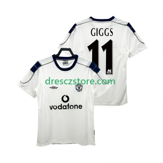 Manchester United GIGGS 11 2000 2001 Retro Venkovní Dres Krátký rukáv Muže Fotbalové Dresy