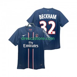 Paris Saint-Germain BECKHAM 32 2012 2013 Retro Domácí Dres Krátký rukáv Muže Fotbalové Dresy
