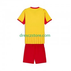 RC Lens Domácí Dres 2025-2026 Krátký rukáv Děti Fotbalové Dresy