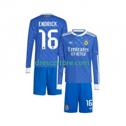Real Madrid Endrick 16 Alternativní Dres 2025-2026 Dlouhý rukáv Děti Fotbalové Dresy