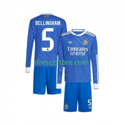 Real Madrid Jude Bellingham 5 Alternativní Dres 2025-2026 Dlouhý rukáv Děti Fotbalové Dresy