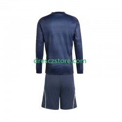 Real Madrid Venkovní Dres 2025-2026 Dlouhý rukáv Děti Fotbalové Dresy