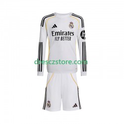 Real Madrid Domácí Dres 2025-2026 Dlouhý rukáv Děti Fotbalové Dresy