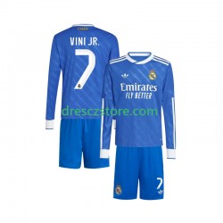 Real Madrid Vinicius Junior 7 Alternativní Dres 2025-2026 Dlouhý rukáv Děti Fotbalové Dresy