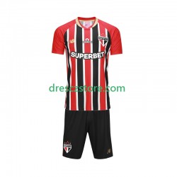 Sao Paulo Venkovní Dres 2025-2026 Krátký rukáv Děti Fotbalové Dresy