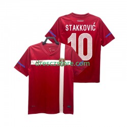 Srbsko STAKKOVIC 10 Retro Domácí Dres 2010 Krátký rukáv Muže Fotbalové Dresy