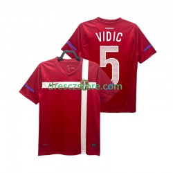 Srbsko VIDIC 5 Retro Domácí Dres 2010 Krátký rukáv Muže Fotbalové Dresy