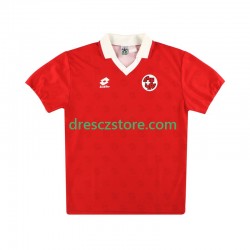 Švýcarsko Retro Domácí Dres 1994 Krátký rukáv Muže Fotbalové Dresy