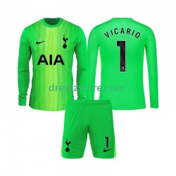 Tottenham Hotspur Guglielmo Vicario 1 Brankářské Domácí Dres 2025-2026 Dlouhý rukáv Děti Fotbalové Dresy