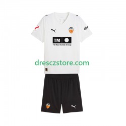 Valencia CF Domácí Dres 2025-2026 Krátký rukáv Děti Fotbalové Dresy