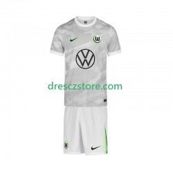 VfL Wolfsburg Venkovní Dres 2025-2026 Krátký rukáv Děti Fotbalové Dresy