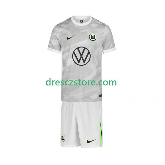 VfL Wolfsburg Venkovní Dres 2025-2026 Krátký rukáv Děti Fotbalové Dresy