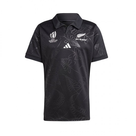 ALL BLACKS Domácí Dres Rugby World Cup 2023 Krátký rukáv Muže Fotbalové Dresy