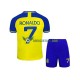Al-Nassr Ronaldo 7 Domácí Dres 2022-2023 Krátký rukáv Děti Fotbalové Dresy