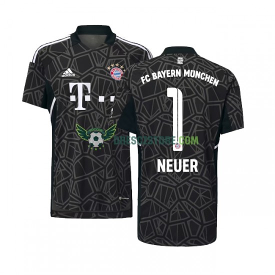FC Bayern Mnichov Manuel Neuer 1 Brankářské Venkovní Dres 2022-2023 Krátký rukáv Muže Fotbalové Dresy