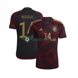 Německo Musiala 14 Venkovní Dres MS ve fotbale 2022 Krátký rukáv Muže Fotbalové Dresy