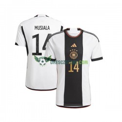Německo Musiala 14 Domácí Dres MS ve fotbale 2022 Krátký rukáv Muže Fotbalové Dresy