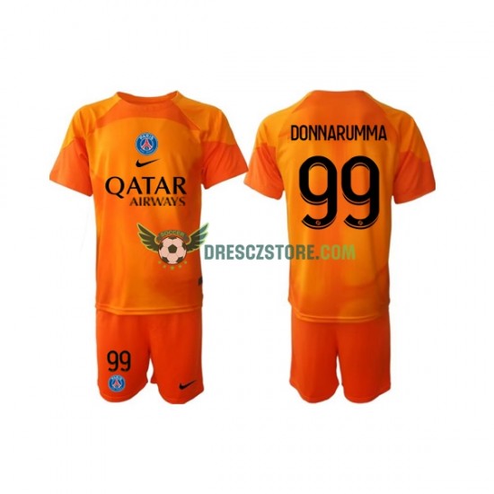 Paris Saint-Germain Donnarumma 99 Brankářské Venkovní Dres 2022-2023 Krátký rukáv Děti Fotbalové Dresy