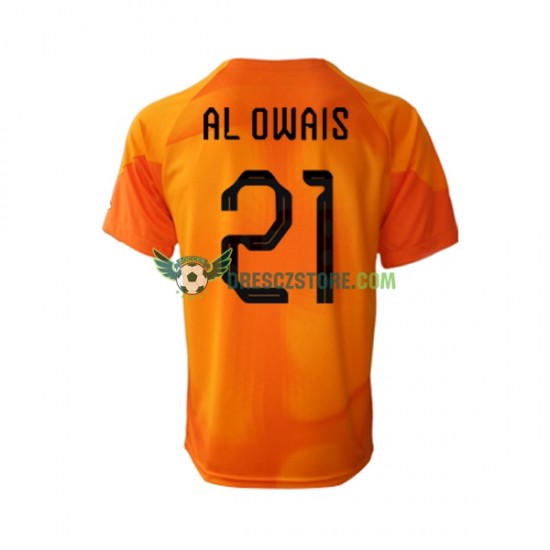 Saúdská Arábie Mohammed Al-Owais 21 Brankářské Venkovní Dres MS ve fotbale 2022 Krátký rukáv Muže Fotbalové Dresy