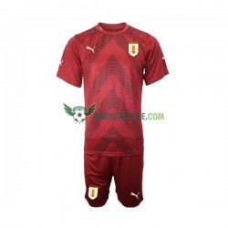 Uruguay Brankářské Domácí Dres MS ve fotbale 2022 Krátký rukáv Děti Fotbalové Dresy