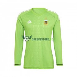 Argentina Brankářské Domácí Dres MS ve fotbale 2022 Dlouhý rukáv Muže Fotbalové Dresy