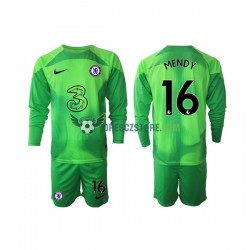 Chelsea Edouard Mendy 16 Brankářské Alternativní Dres 2022-2023 Dlouhý rukáv Děti Fotbalové Dresy