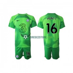 Chelsea Edouard Mendy 16 Brankářské Alternativní Dres 2022-2023 Krátký rukáv Děti Fotbalové Dresy