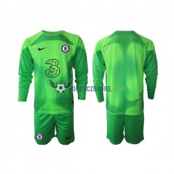 Chelsea Brankářské Alternativní Dres 2022-2023 Dlouhý rukáv Děti Fotbalové Dresy