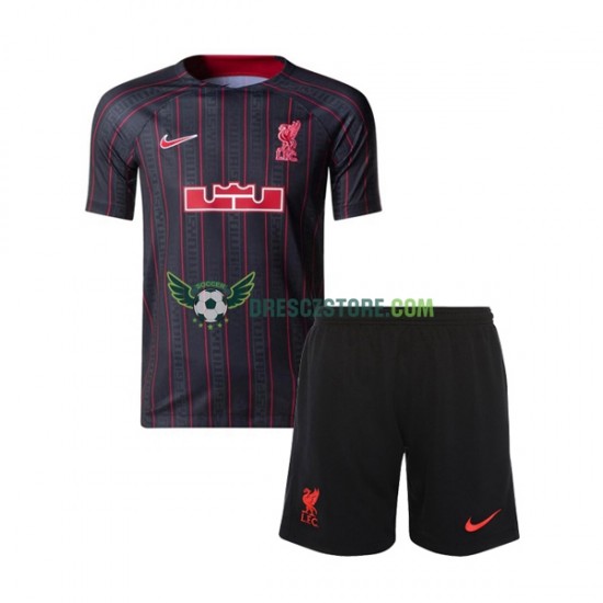 Liverpool x LeBron James Domácí Dres 2022-2023 Krátký rukáv Děti Fotbalové Dresy