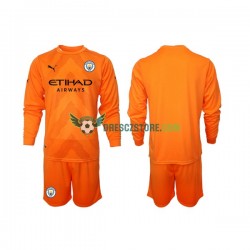 Manchester City Brankářské Alternativní Dres 2022-2023 Dlouhý rukáv Děti Fotbalové Dresy