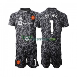 Manchester United DE GEA 1 Brankářské Venkovní Dres 2022-2023 Krátký rukáv Děti Fotbalové Dresy
