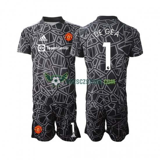 Manchester United DE GEA 1 Brankářské Venkovní Dres 2022-2023 Krátký rukáv Děti Fotbalové Dresy
