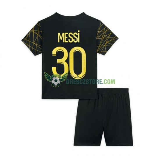 Paris Saint-Germain Lionel Messi 30 Čtvrtý Dres 2022-2023 Krátký rukáv Děti Fotbalové Dresy