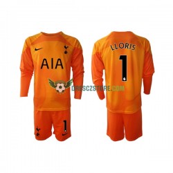 Tottenham Hotspur Hugo Lloris 1 Brankářské Alternativní Dres 2022-2023 Dlouhý rukáv Děti Fotbalové Dresy