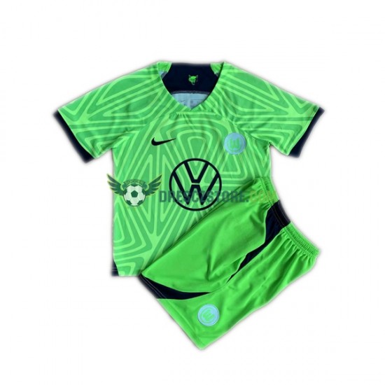 VfL Wolfsburg Domácí Dres 2022-2023 Krátký rukáv Děti Fotbalové Dresy
