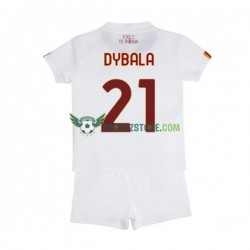 AS Řím Paulo Dybala 21 Venkovní Dres 2022-2023 Krátký rukáv Děti Fotbalové Dresy