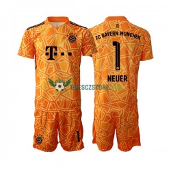FC Bayern Mnichov Manuel Neuer 1 Brankářské Venkovní Dres 2022-2023 Krátký rukáv Děti Fotbalové Dresy