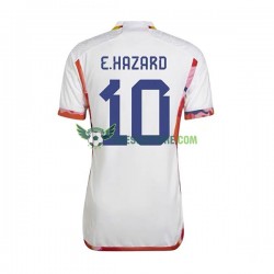 Belgie Eden Hazard 10 Venkovní Dres MS ve fotbale 2022 Krátký rukáv Muže Fotbalové Dresy