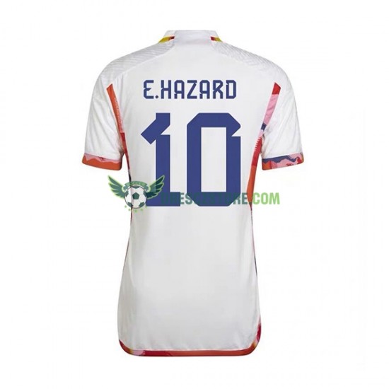 Belgie Eden Hazard 10 Venkovní Dres MS ve fotbale 2022 Krátký rukáv Muže Fotbalové Dresy