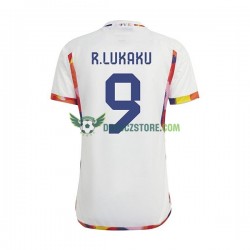 Belgie Lukaku 9 Venkovní Dres MS ve fotbale 2022 Krátký rukáv Muže Fotbalové Dresy