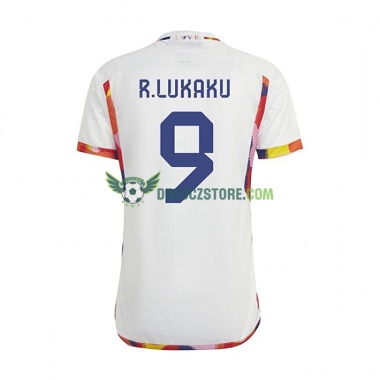 Belgie Lukaku 9 Venkovní Dres MS ve fotbale 2022 Krátký rukáv Muže Fotbalové Dresy