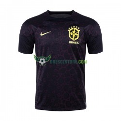 Brazílie Brankářské Domácí Dres MS ve fotbale 2022 Krátký rukáv Muže Fotbalové Dresy
