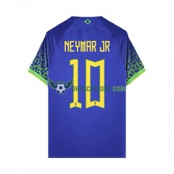 Brazílie Neymar JR 10 Venkovní Dres MS ve fotbale 2022 Krátký rukáv Muže Fotbalové Dresy